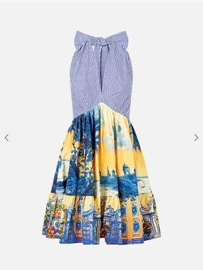 Camilla Ruffle Hem Halter Short Dress Song of Saint Anthony